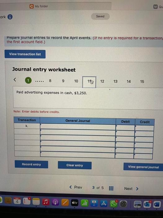 utility bill, $6,830, in cash. e. Incurred 4,000 hours and paid payroll