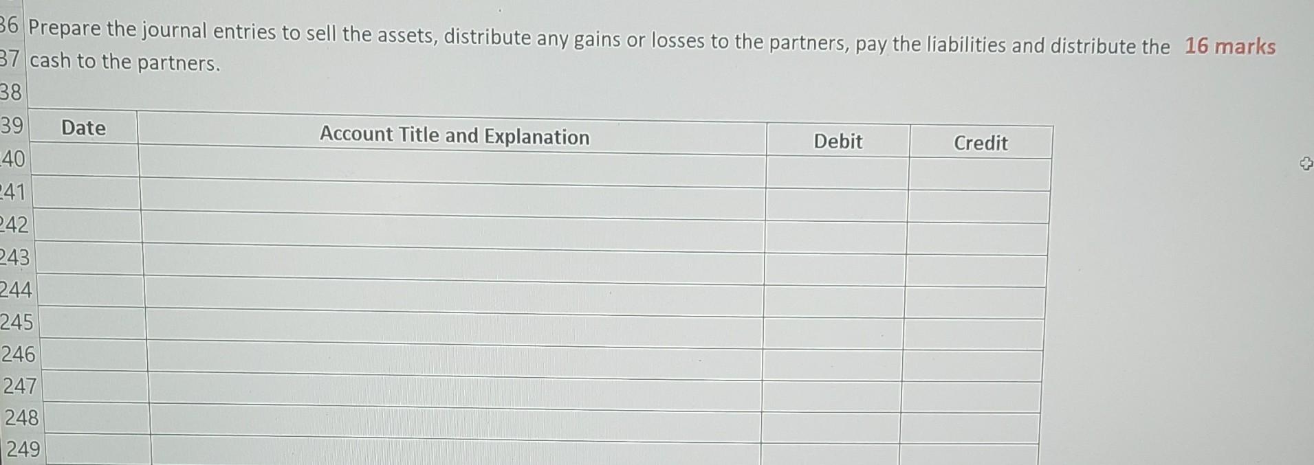 16 During the year, Razul and Amy withdrew $20,000 and $15,000 respectively