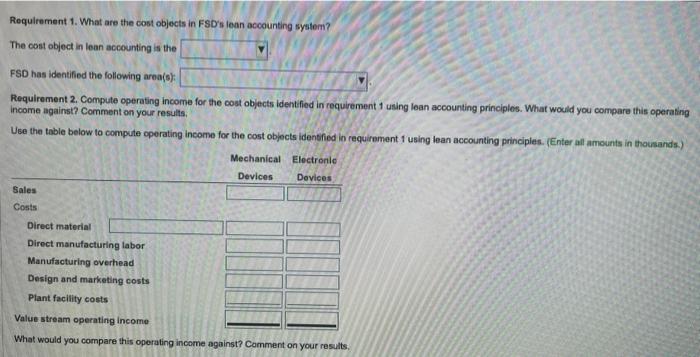 individual products are made in each line. Product-line manufacturing overhead costs are