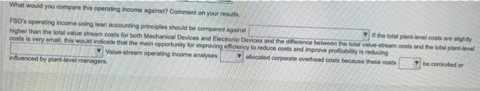 traced directly to product lines and then allocated to the two individual