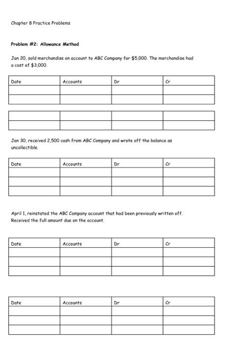 3, sold merchandise on account to Johnson, Inc., $25,800. The merchandise had
