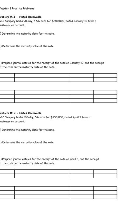 Dr Cr Dr Dr Cr Cr Cr Problem \#1: Direct Write Off