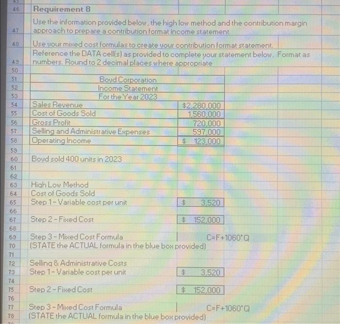 per direct labor-hour was based on a cost formula that estimated $806,000