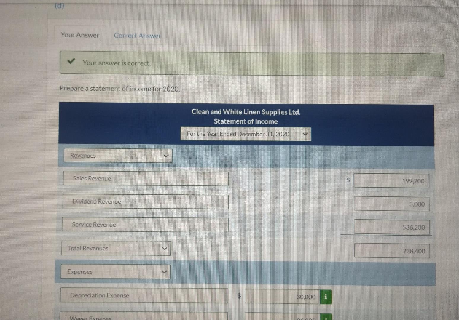 dividend from the long-term investment. 10. Paid $18,300 for utilities for the