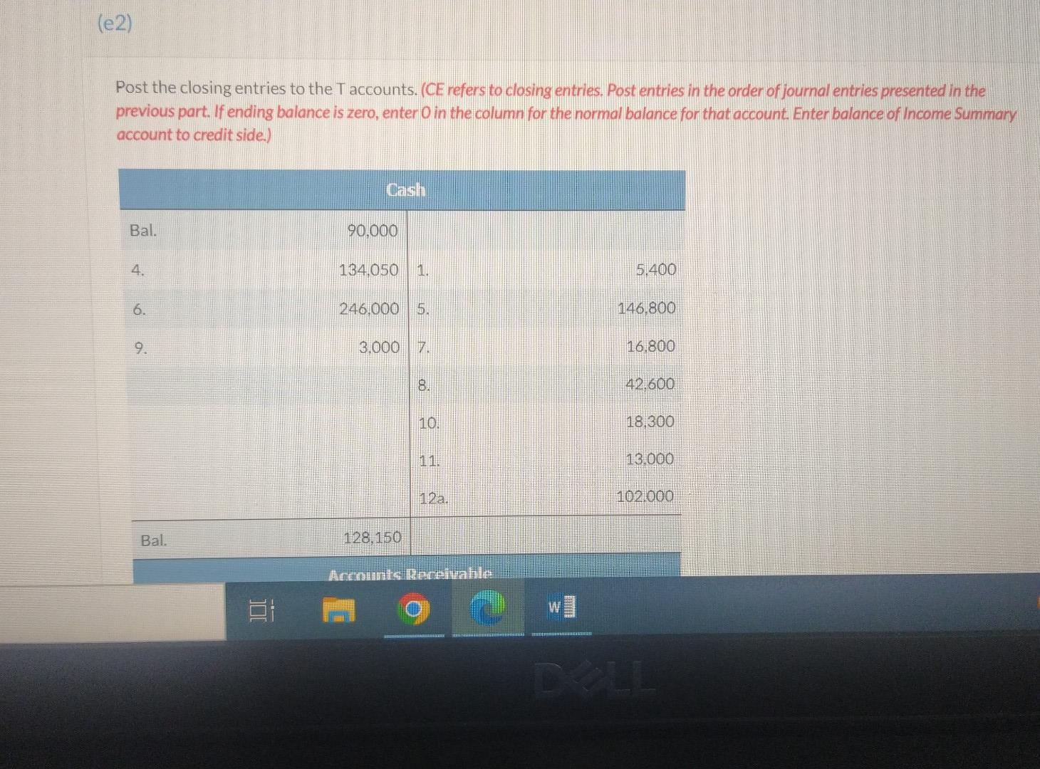 week of work in December. 13. Depreciated the equipment for the year.