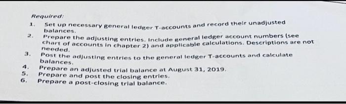 free to ask me and please make make the t- accounts accordingly