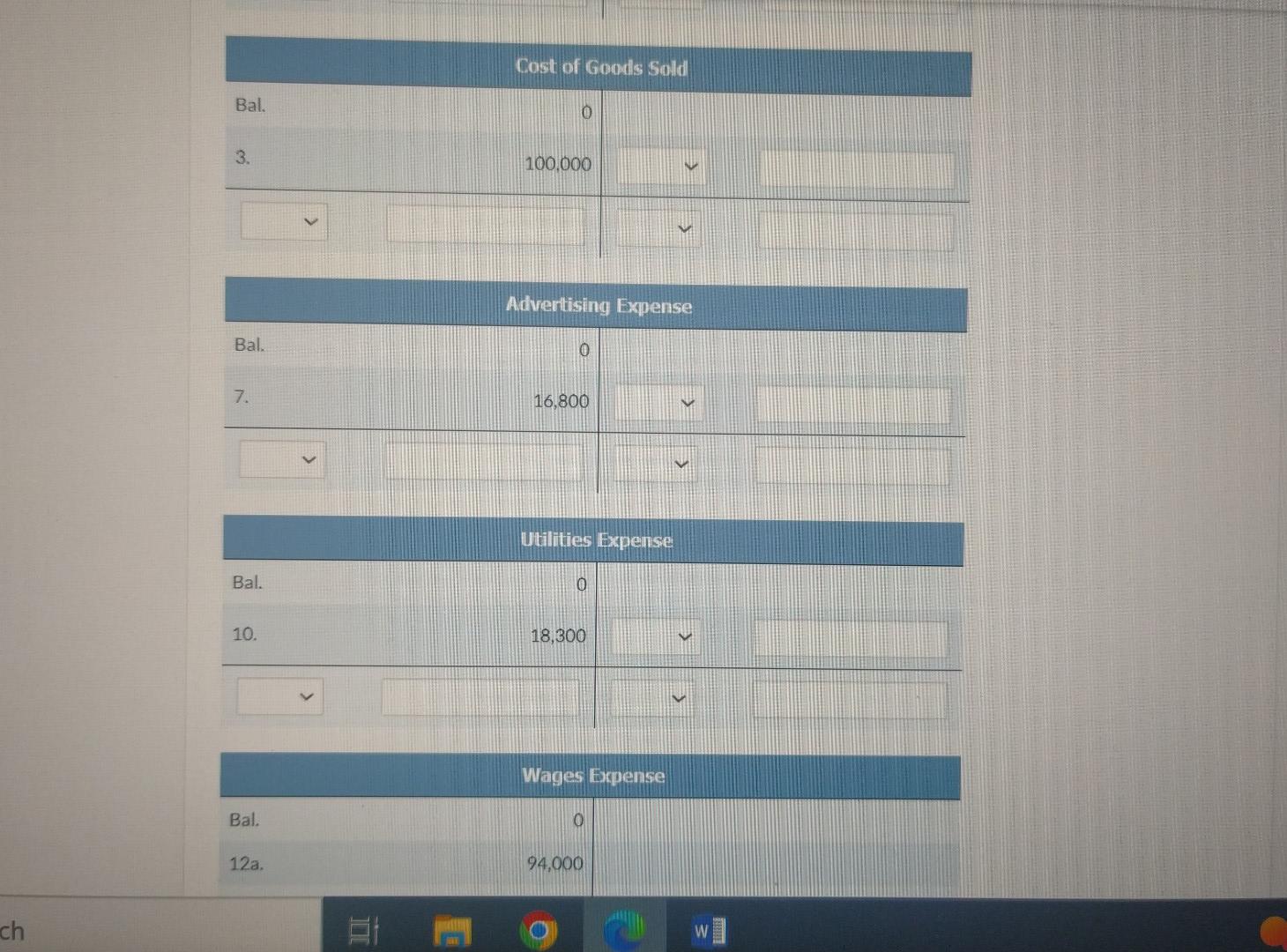in 2020. Inventory (To record the cost) 4. Cash Accounts Receivable 134,050