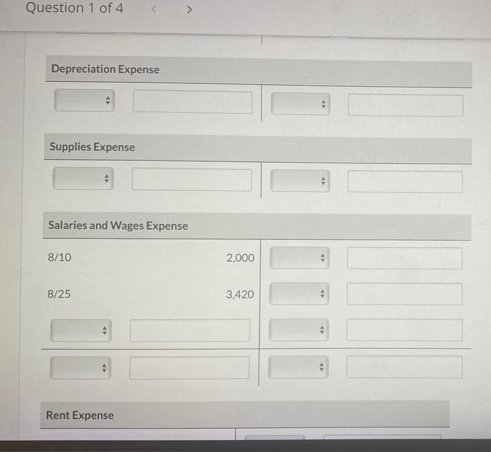 Purchased store equipment on account $2,360 Paid creditors $2,360 of accounts payable