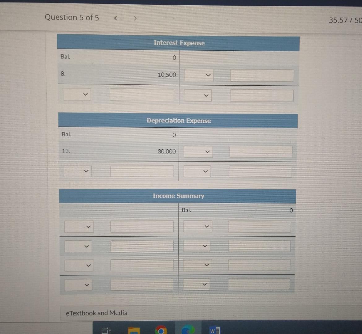 Accounts Receivable 246,000 7. Advertising Expense 16,800 Cash 8. Interest Expense 10,500