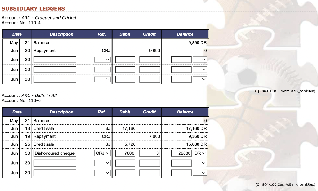 of June, you are required to prepare a bank reconciliaton as at