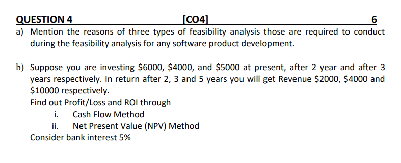  Question #4 // This is a one question. So kindly answer