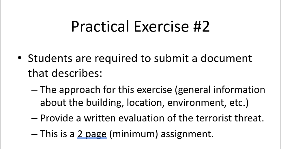 a threat/hazard assessment of your local Costco wholesale store and review the
