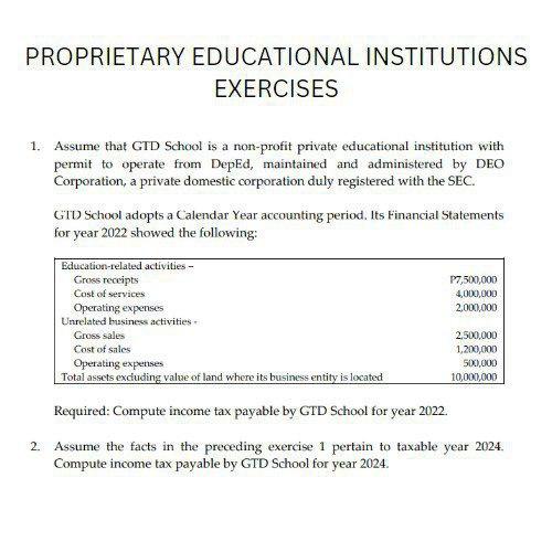  Answer the problems 1 and 2 with complete solution PROPRIETARY EDUCATIONAL