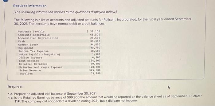 Please need done before 6pm est time Required information [The following information
