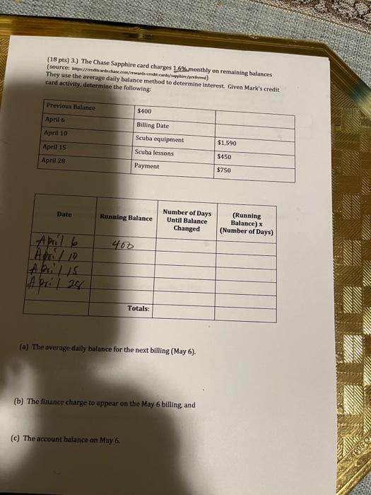 please solve 3a, b, c I started the question so I wrote