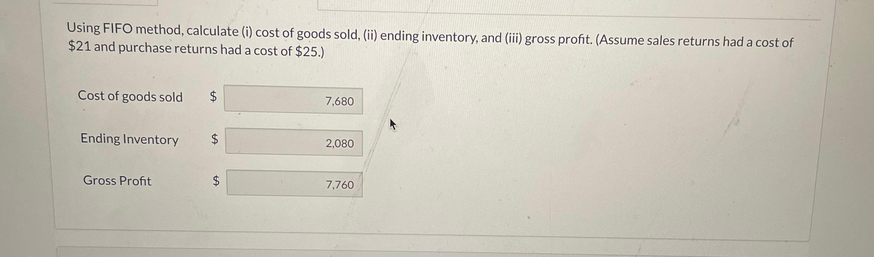 retailer using a perpetual inventory system. All sales returns from customers result