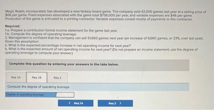 board game. The company sold 42,000 games last year at a seliing