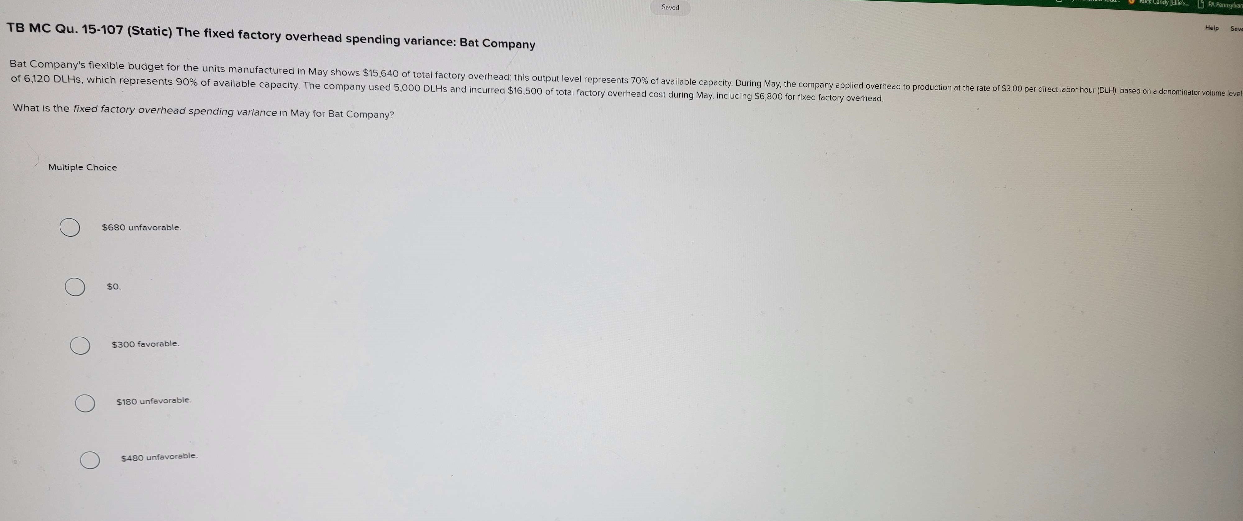 Terry Company The following information is available from the Terry Company: What