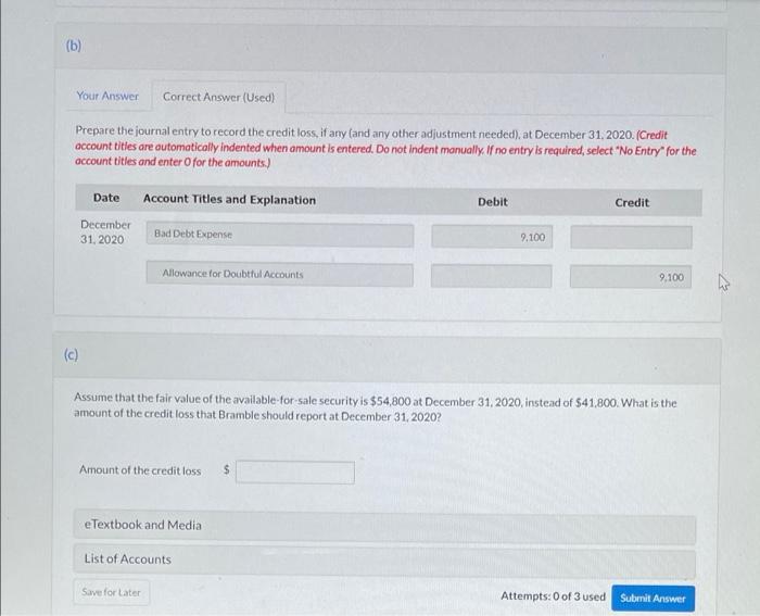 operations provides the following information related to one of its available for