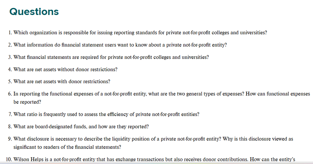  Questions Which organization is responsible for issuing reporting standards for private