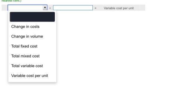 costs. Past records show that total overhead cost was $25,600 when 860