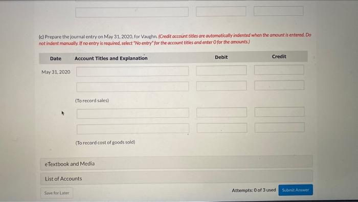 Vaughn Inc. entered into a contract to deliver one of its specialty