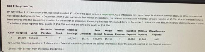 i need help with the amount. I'm not sure GGE Enterprises Inc.