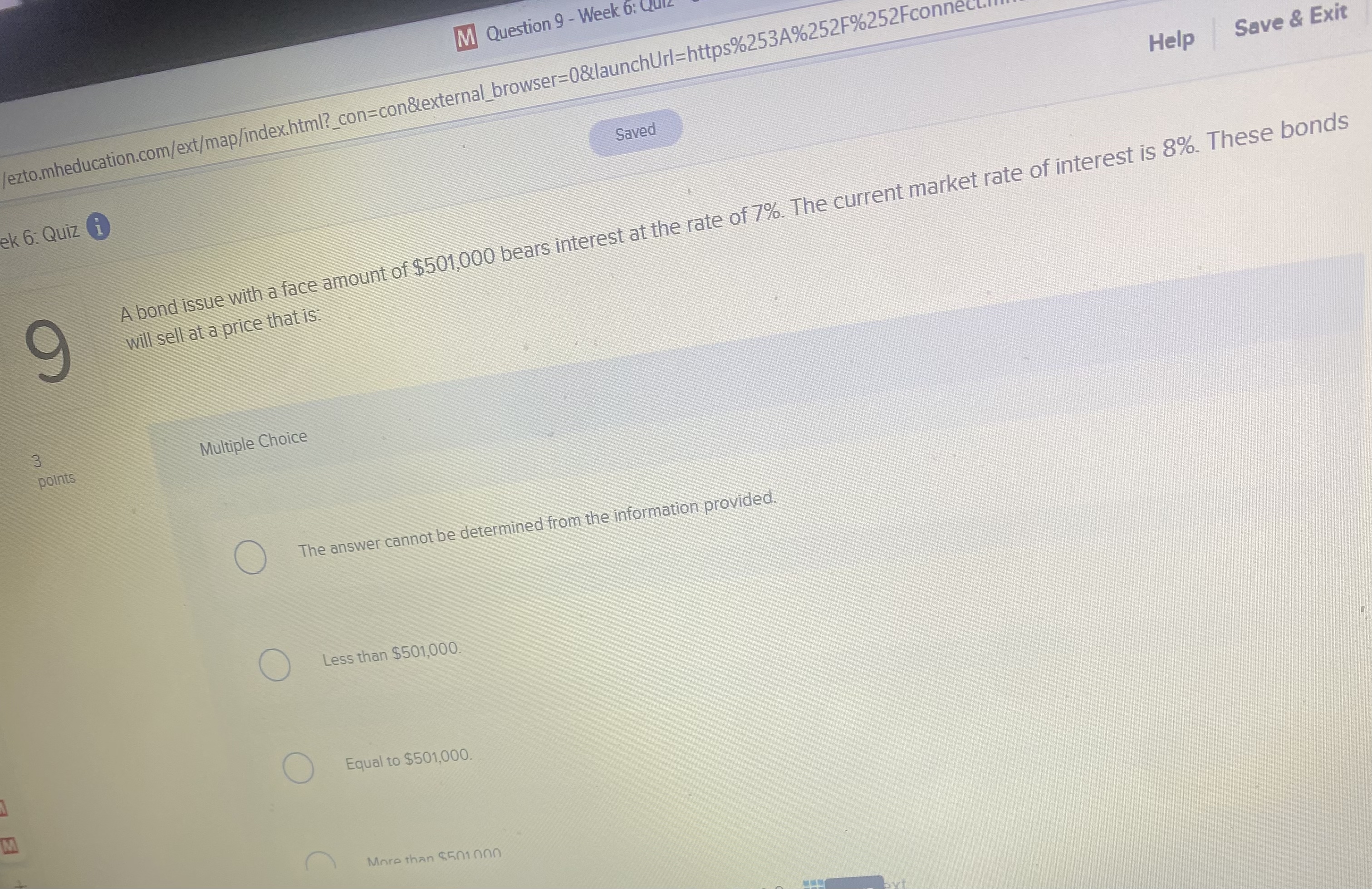  What does this mean A bond issue with a face amount