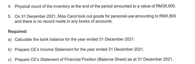 is a sole proprietorship owned by Miss Carol which has been in