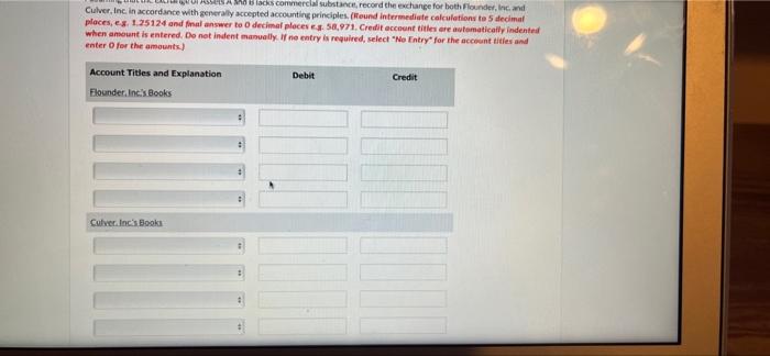 as Asset A and Culveris referred to as "Asset B. The following