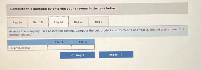 Year 2. (Round your answer to 2 decimal places.) Complete this question