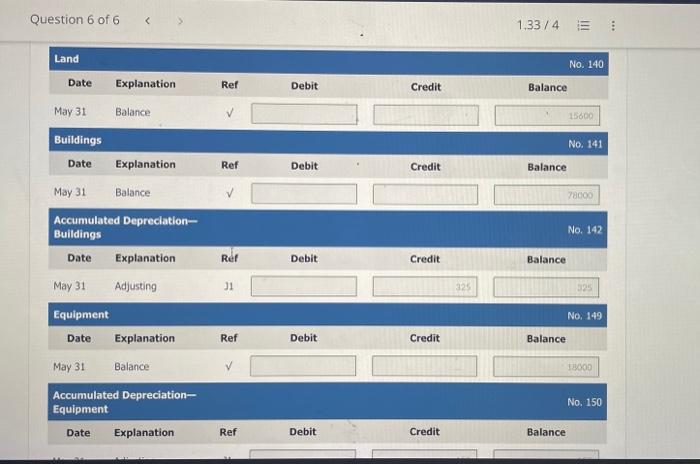 150 Accumulated Depreciation-Equipment, No. 212. Salaries and Wages Payable. No. 230 interes.