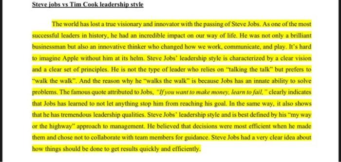 styles Task 1 - Discussion Questions: Marks: (25) 1. Explain the Leadership