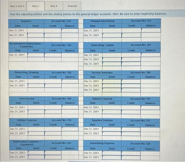 Journal entry worksheet