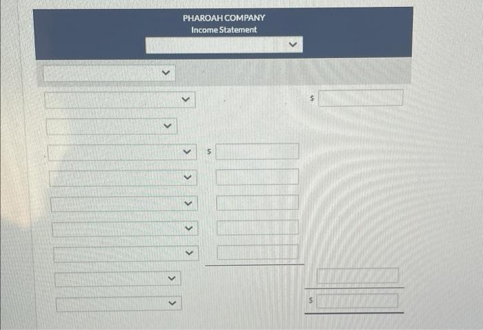 Pharoah Company is below. PHAROAH COMPANY Adjusted Trial Balance December 31, 2021