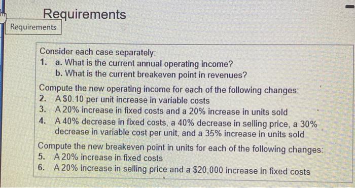 PLEASE SOLVE THE WHOLE QUESTION Consider each case separately: 1. a. What