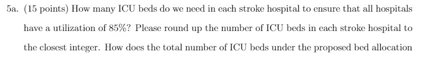  53. {15 points) How many ICU beds do we need in