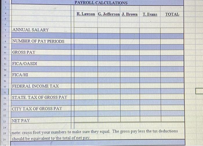 for salary only )calculate net pay (ill unclude sheet ) Please help