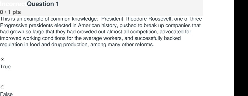  Question 1 0 f 1 pts This is an example of