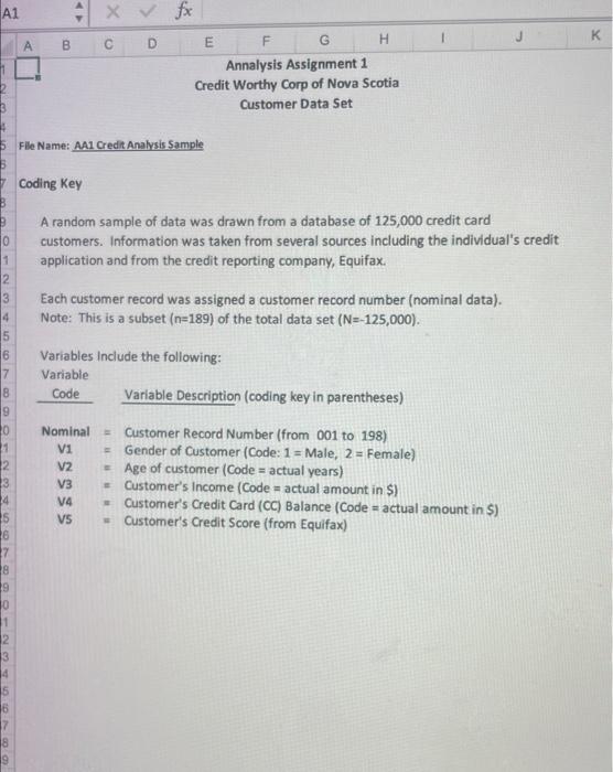  Analysis Assignment 1 (AA) offers you the opportunity to demonstrate your