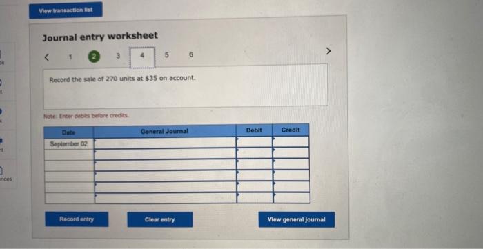 280 eniten at unit ales price of $30 on account. Mprif 9