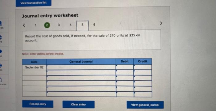 Turchased 270 additional unita at a per onit eost of $10 on