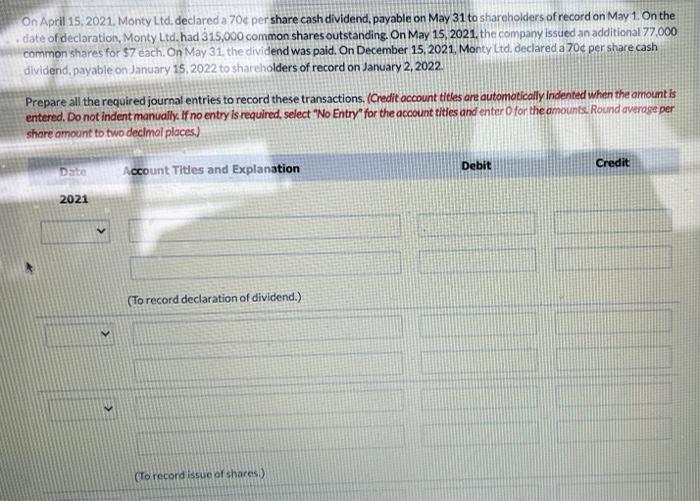 upvote (To record declarmien ef diviterid) (Fo rrourdiase ut shares.) On April