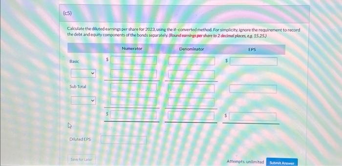 incremental shares outstanding upon the ecercise of options. (Round answer to 0