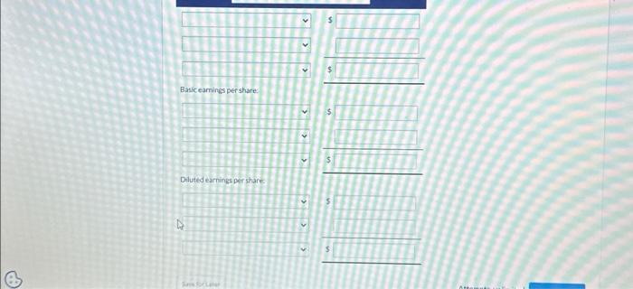 dilutive securities from most dilutive to least diluthe. 4 bonds Options Current