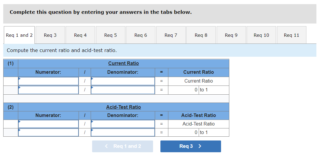 Problem 13-4A (Static) Calculating financial statement ratios LO P3 Selected current year-end