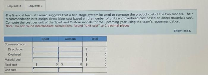in advance! Problem 6-71 (Static) Operations Costing and Two-Stage Systems ( LO