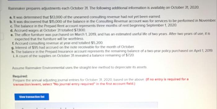 just finishing its second year of operations. The company's unadjusted trial balance