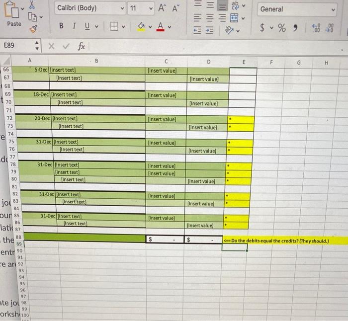 to keep accurate and complete records. Directions Using the scenario provided in