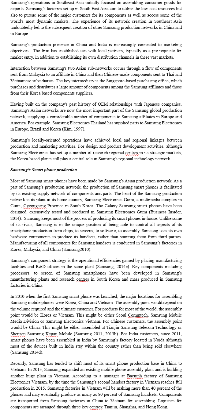 smart phones production network Facing fierce competition and rapidly changing market demand,